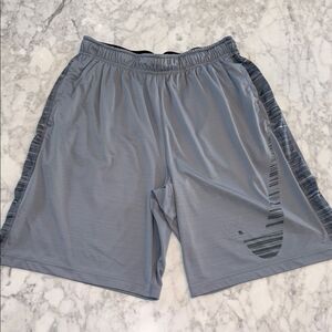 Nike Men's Light Gray Athletic Shorts Large